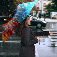 Custom Thunder Lightning Darts Umbrella Dartboard Water Fire - Wonder Print Shop