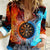 Custom Thunder Lightning Darts Women Casual Shirt Dartboard Water Fire - Wonder Print Shop