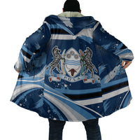 Botswana Independence Day Cloak Raised Fist Map Graphic With National Coat Of Arms