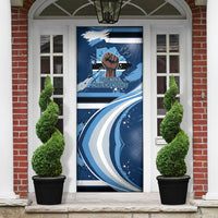 Botswana Independence Day Door Cover Raised Fist Map Graphic With National Coat Of Arms