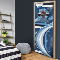 Botswana Independence Day Door Cover Raised Fist Map Graphic With National Coat Of Arms
