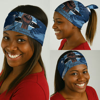Botswana Independence Day Neck Gaiter Raised Fist Map Graphic With National Coat Of Arms