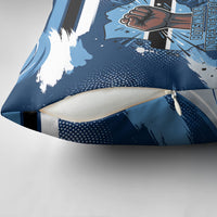Botswana Independence Day Pillow Cover Raised Fist Map Graphic With National Coat Of Arms