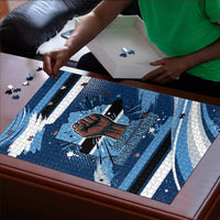 Botswana Independence Day Puzzle Raised Fist Map Graphic With National Coat Of Arms