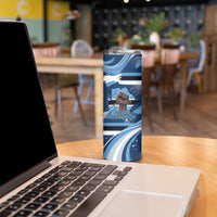 Botswana Independence Day Skinny Tumbler Raised Fist Map Graphic With National Coat Of Arms