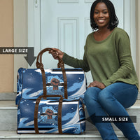 Botswana Independence Day Travel Bag Raised Fist Map Graphic With National Coat Of Arms