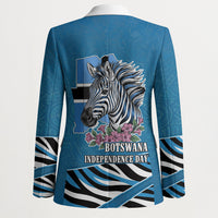 Botswana Independence Day Blazer Flying Dove Graphic Zebra Portrait Flag Map