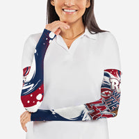 North Korea Flag Day Rise With The Flag Arm Sleeves Dynamic Red Star Paint Splatter With Tiger