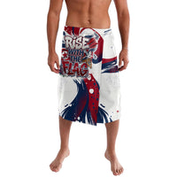 North Korea Flag Day Rise With The Flag Lavalava Dynamic Red Star Paint Splatter With Tiger