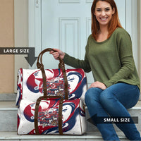 North Korea Flag Day Rise With The Flag Travel Bag Dynamic Red Star Paint Splatter With Tiger
