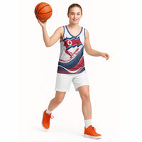 North Korea Flag Day Spirit Of North Korea Basketball Jersey Flying Crane Graphic With Tiger Portrait And Magnolia Flowers
