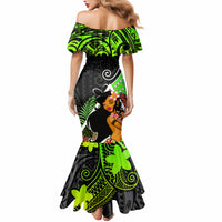 Hawaii Hula Girl Mermaid Dress Hula Girl Polynesian Tattoo Gradient - Wonder Print Shop