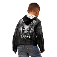Skull and Wings Kid Hoodie Even The Devil Was Once An Angel - Wonder Print Shop