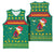 Cameroon Christmas Basketball Jersey with Green Red Pattern Coat of Arms Santa Hat and Stars Motif - Wonder Print Shop