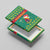 Cameroon Christmas Canvas Wall Art with Green Red Pattern Coat of Arms Santa Hat and Stars Motif - Wonder Print Shop
