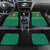 Cameroon Christmas Car Mats with Green Red Pattern Coat of Arms Santa Hat and Stars Motif - Wonder Print Shop