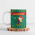 Cameroon Christmas Ceramic Mug with Green Red Pattern Coat of Arms Santa Hat and Stars Motif - Wonder Print Shop