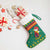 Cameroon Christmas Stocking with Green Red Pattern Coat of Arms Santa Hat and Stars Motif - Wonder Print Shop