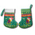 Cameroon Christmas Stocking with Green Red Pattern Coat of Arms Santa Hat and Stars Motif - Wonder Print Shop