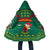 Cameroon Christmas Cloak with Green Red Pattern Coat of Arms Santa Hat and Stars Motif - Wonder Print Shop