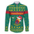 Cameroon Christmas Family Matching Off Shoulder Short Dress and Hawaiian Shirt with Green Red Pattern Coat of Arms Santa Hat and Stars Motif - Wonder Print Shop