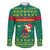 Cameroon Christmas Family Matching Short Sleeve Bodycon Dress and Hawaiian Shirt with Green Red Pattern Coat of Arms Santa Hat and Stars Motif - Wonder Print Shop