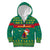Cameroon Christmas Kid Hoodie with Green Red Pattern Coat of Arms Santa Hat and Stars Motif - Wonder Print Shop