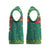 Cameroon Christmas Knitted V-Neck Vest with Green Red Pattern Coat of Arms Santa Hat and Stars Motif - Wonder Print Shop