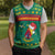 Cameroon Christmas Knitted V-Neck Vest with Green Red Pattern Coat of Arms Santa Hat and Stars Motif - Wonder Print Shop
