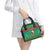 Cameroon Christmas Shoulder Handbag with Green Red Pattern Coat of Arms Santa Hat and Stars Motif - Wonder Print Shop