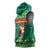 Cameroon Christmas Sleeveless Hoodie with Green Red Pattern Coat of Arms Santa Hat and Stars Motif - Wonder Print Shop