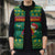 Cameroon Christmas Sleeveless Puffer Jacket with Green Red Pattern Coat of Arms Santa Hat and Stars Motif - Wonder Print Shop