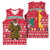 Cameroon Christmas Basketball Jersey with Red Snowflake Pattern Traditional Santa and Map Motif - Wonder Print Shop