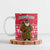 Cameroon Christmas Ceramic Mug with Red Snowflake Pattern Traditional Santa and Map Motif - Wonder Print Shop