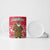 Cameroon Christmas Ceramic Mug with Red Snowflake Pattern Traditional Santa and Map Motif - Wonder Print Shop