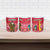 Cameroon Christmas Ceramic Mug with Red Snowflake Pattern Traditional Santa and Map Motif - Wonder Print Shop