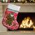 Cameroon Christmas Stocking with Red Snowflake Pattern Traditional Santa and Map Motif - Wonder Print Shop