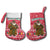 Cameroon Christmas Stocking with Red Snowflake Pattern Traditional Santa and Map Motif - Wonder Print Shop