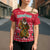 Cameroon Christmas Cross Shoulder Shirt with Red Snowflake Pattern Traditional Santa and Map Motif - Wonder Print Shop