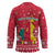 Cameroon Christmas Hockey Jersey with Red Snowflake Pattern Traditional Santa and Map Motif - Wonder Print Shop