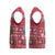 Cameroon Christmas Knitted V-Neck Vest with Red Snowflake Pattern Traditional Santa and Map Motif - Wonder Print Shop