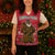 Cameroon Christmas Knitted V-Neck Vest with Red Snowflake Pattern Traditional Santa and Map Motif - Wonder Print Shop