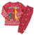 Cameroon Christmas Pajama Set with Red Snowflake Pattern Traditional Santa and Map Motif - Wonder Print Shop