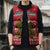 Cameroon Christmas Sleeveless Puffer Jacket with Red Snowflake Pattern Traditional Santa and Map Motif - Wonder Print Shop