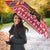 Cameroon Christmas Umbrella with Red Snowflake Pattern Traditional Santa and Map Motif - Wonder Print Shop