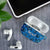 Israel Christmas AirPods Case with Blue Star of David Pattern and Menorah Motif - Wonder Print Shop