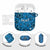 Israel Christmas AirPods Case with Blue Star of David Pattern and Menorah Motif - Wonder Print Shop