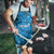 Israel Christmas Apron with Blue Star of David Pattern and Menorah Motif - Wonder Print Shop
