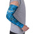 Israel Christmas Arm Sleeves with Blue Star of David Pattern and Menorah Motif - Wonder Print Shop