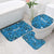 Israel Christmas Bathroom Set with Blue Star of David Pattern and Menorah Motif - Wonder Print Shop
